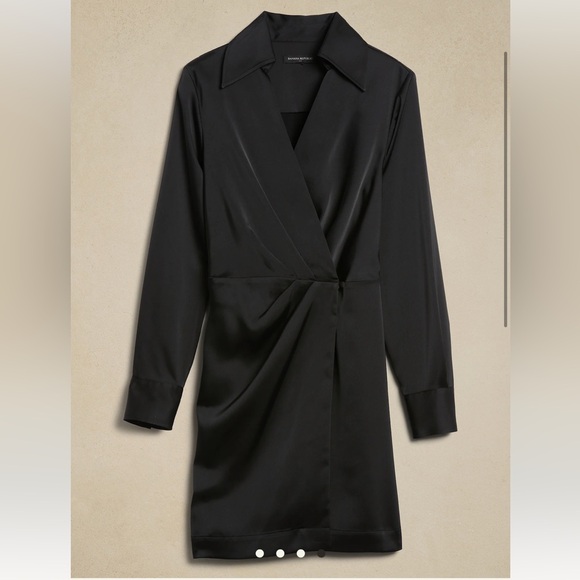 Banana Republic Rust Wrap Dress - Picture 4 of 8